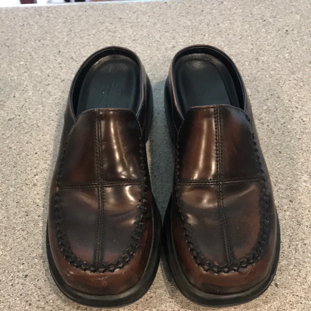 Stitched brown Dansko shoes